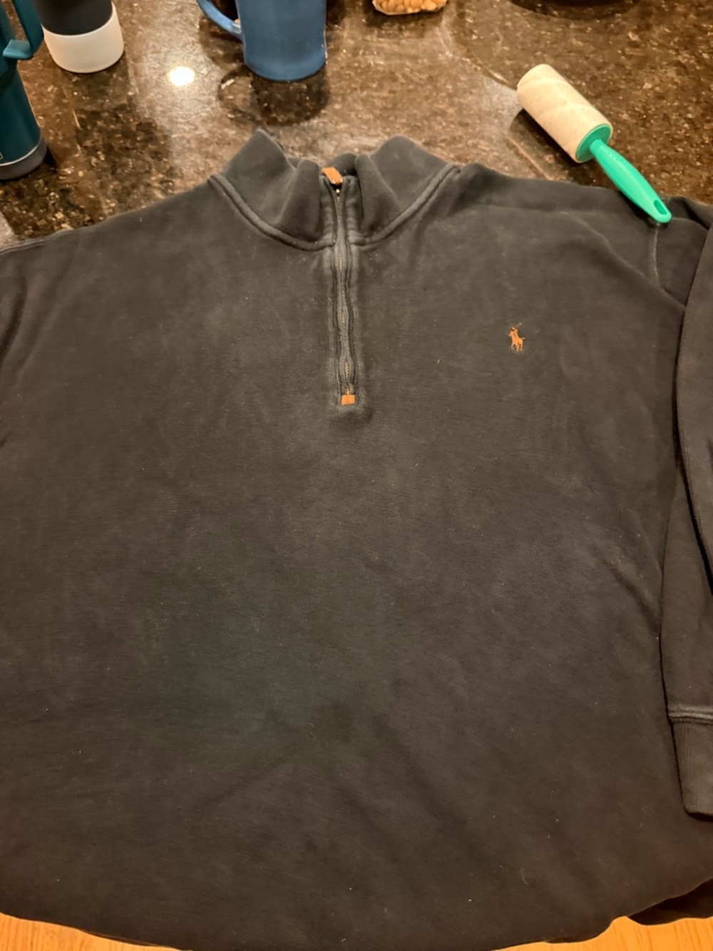 Polo Ralph Lauren Black Quarter-Zip Pullover
